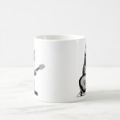 Cat Rockin' the Guitar, Music Lover Gift コーヒーマグカップ (中央)