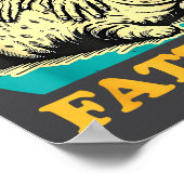 Cat Rolling Fatties Funny For Men Women  ポスター (角)