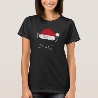 Cat Santa Claus Cute Christmas Vintage Tシャツ
