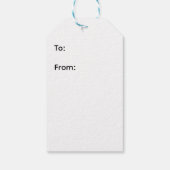 Cat Santa Claws Christmas Maureen Girard Blue Eye  ギフトタグ (裏面)