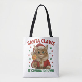 Cat Santa Claws Tote トートバッグ
