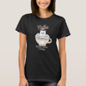 Cat Sarcasm Meme Funny Coffee Because Murder Is Wr Tシャツ (正面)
