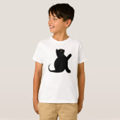 Cat Saying Hello Tシャツ (正面フル)