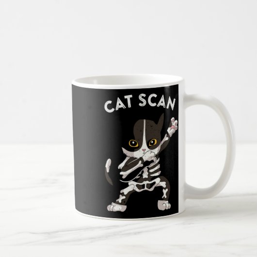 Cat Scan Ct Scan おもしろい Cat X-ray Punミーム素晴らしい技術 コーヒーマグカップ (右)