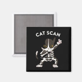 Cat Scan Ct Scan おもしろい Cat X-ray Punミーム素晴らしい技術 マグネット (正面/裏面)