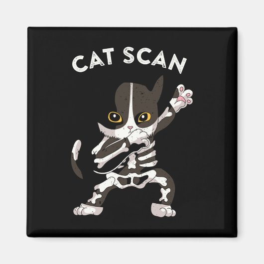Cat Scan Ct Scan おもしろい Cat X-ray Punミーム素晴らしい技術 マグネット (正面)
