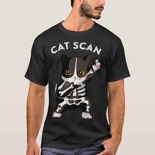 Cat Scan Ct Scan おもしろい Cat X-ray Punミーム素晴らしい技術 Tシャツ (正面)