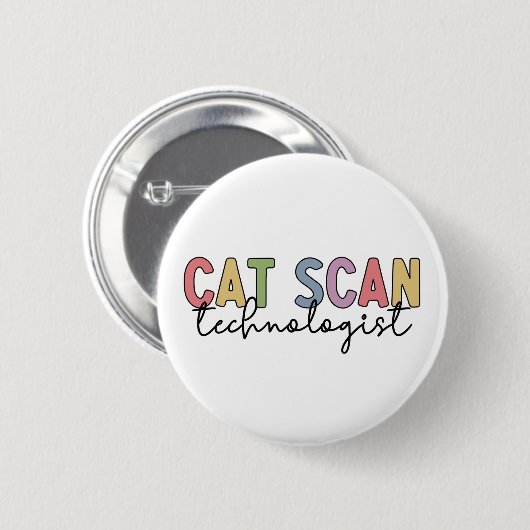 CAT Scan Technologist CT Tech Radiology Gives 缶バッジ (正面&裏面)