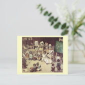 Cat School by Louis Wainポストカード ポストカード (スタンド正面)