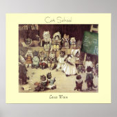 Cat School by Louis Wain Poster Print ポスター (正面)