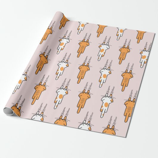 Cat scratch seamless pattern ラッピングペーパー (アンロールド)