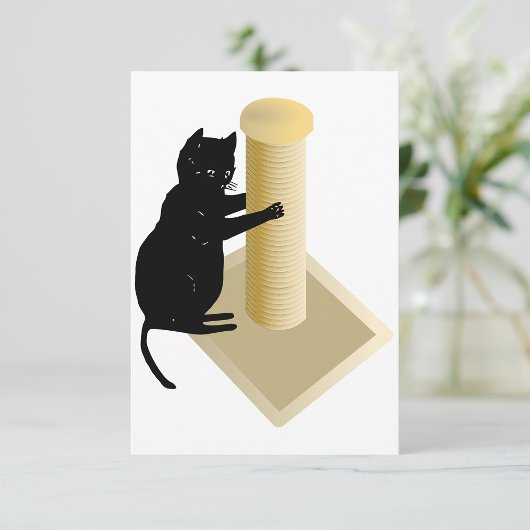 Cat Scratching Post Invitations 招待状