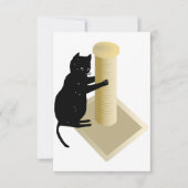 Cat Scratching Post Invitations 招待状 (正面)
