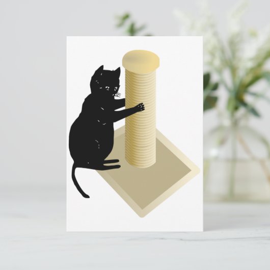 Cat Scratching Post Invitations 招待状 (スタンド正面)