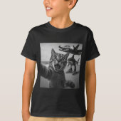 Cat Selfie Shark Crocodile Italian Brainrot Meme M Tシャツ (正面)