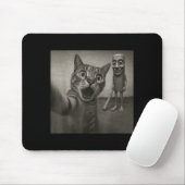 Cat Selfie Tung Tung Tung Sahur Italian Brainrot F マウスパッド (マウス)