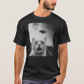 Cat Selfie UFO Tシャツ (正面)