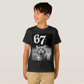 Cat Selfie With 67 Meme Funny Cats Graphic For Men Tシャツ (正面フル)