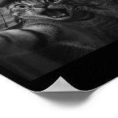 Cat Selfie With Kraken Octopus Funny Meme Men Wome ポスター (角)