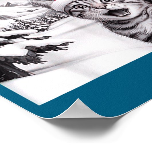 Cat Selfie With Santa  ポスター (角)