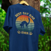 Cat-Shirt Men Best Cat Dad Ever Funny Tシャツ