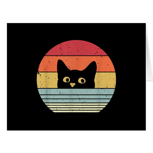 Cat Shirt. Retro Style (正面横)