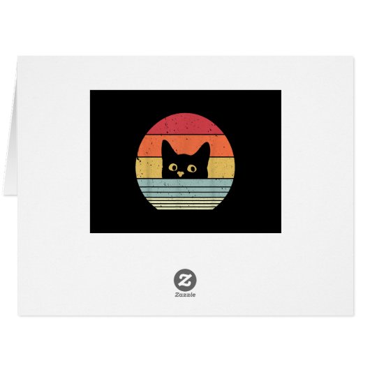 Cat Shirt. Retro Style (裏面横)