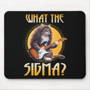 Cat Sigma Shirt おもしろい Sigma BrainrotミームRiz Sig マウスパッド