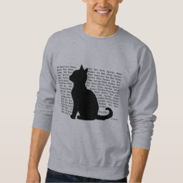 Cat Silhouette - purrfect design for cat lovers スウェットシャツ