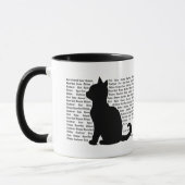Cat Silhouette - purrfect design for cat lovers マグカップ (左)
