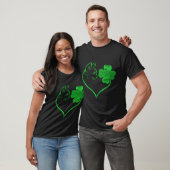 Cat Silhouette Shamrock St Patricks Day Kitten Lov Tシャツ (ユニセックス)