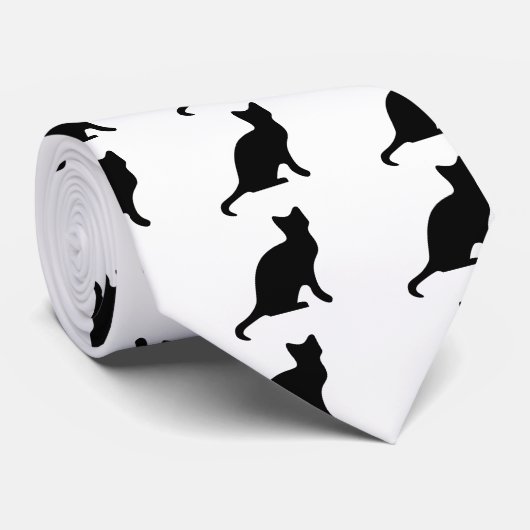 Cat Sillouete ネクタイ (ロール)