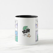 Cat sits on Loveseat (lap)  マグカップ (中央)