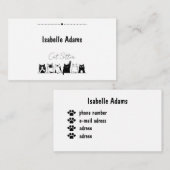 Cat Sitter Pet 名刺 (正面/裏面)