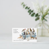 Cat Sitter Watercolor Business Card 名刺 (スタンド正面)