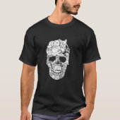 Cat Skull Kitty Skeleton Halloween Costume Skull C Tシャツ (正面)