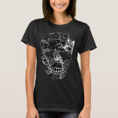 Cat Skull Kitty Skeleton Halloween Costume Skull Tシャツ (正面)