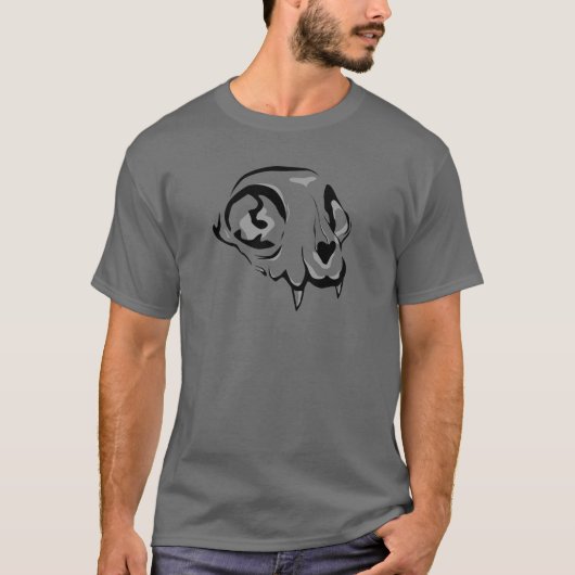 Cat skull tシャツ (正面)