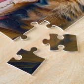 Cat Sleeping on Pile of Books ジグソーパズル (側面)