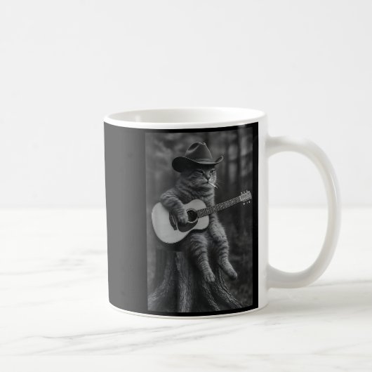 Cat Smoking Cigarette Racoon Ossum Funny Meme Cowb コーヒーマグカップ (右)