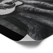 Cat Smoking Cigarette Racoon Ossum Funny Meme Cowb ポスター (角)