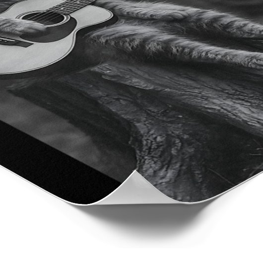 Cat Smoking Cigarette Racoon Ossum Funny Meme Cowb ポスター (角)