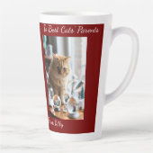 Cat Snow Globe, Image Names Text, Customize, カフェラテマグ (右)