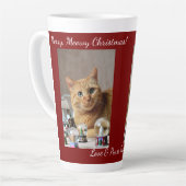 Cat Snow Globe, Image Names Text, Customize, カフェラテマグ (左アングル)