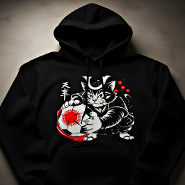 Cat Soccer Player Women's Hoodie - Unique Japanese パーカ