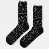 Cat Socks Cool Cat Art Socks Customize ソックス (左)