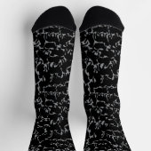 Cat Socks Cool Cat Art Socks Customize ソックス (上部)