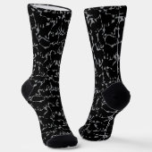 Cat Socks Cool Cat Art Socks Customize ソックス (傾斜あり)