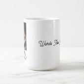 Cat Solve My Crosswordsおもしろい写真カスタマイズ コーヒーマグカップ (中央)