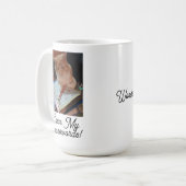 Cat Solve My Crosswordsおもしろい写真カスタマイズ コーヒーマグカップ (正面左)